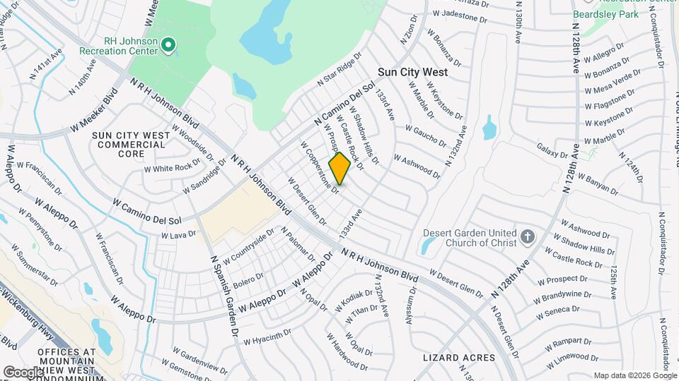 13342 W Copperstone Dr Mapa y Detalles de la Ubicación