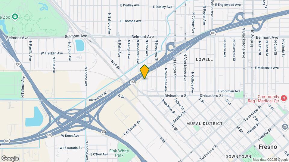163 N Echo St Map and Location Details