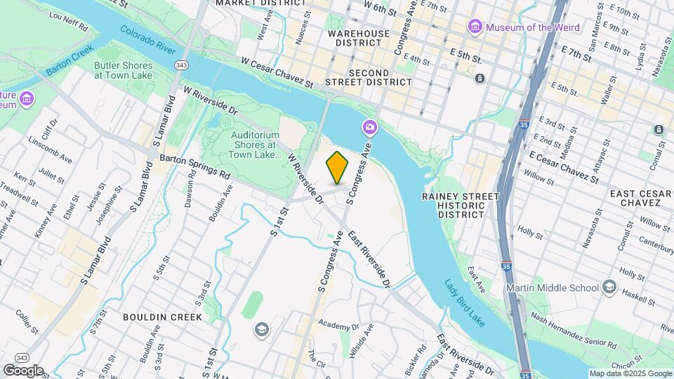 216 Barton Springs Rd Map and Location Details