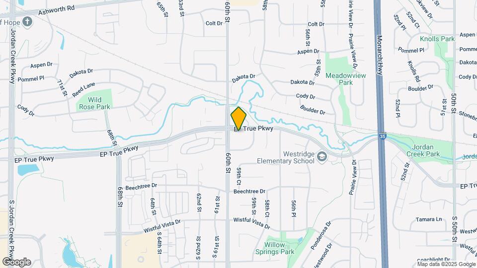 Jordan Creek South Townhomes Map and Location Details