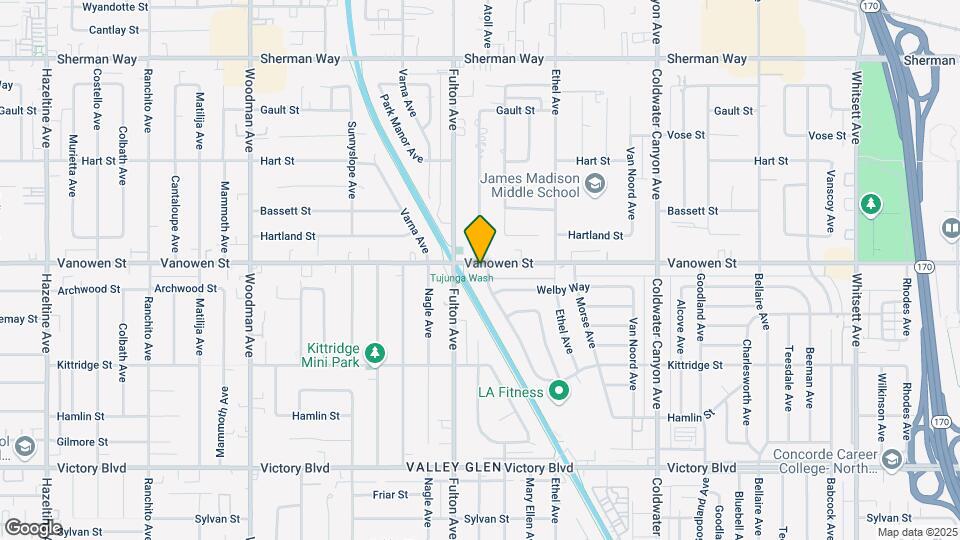13232 Vanowen St Mapa y Detalles de la Ubicación