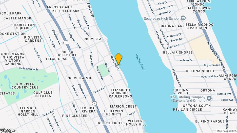 1647 Riverside Dr Mapa y Detalles de la Ubicación
