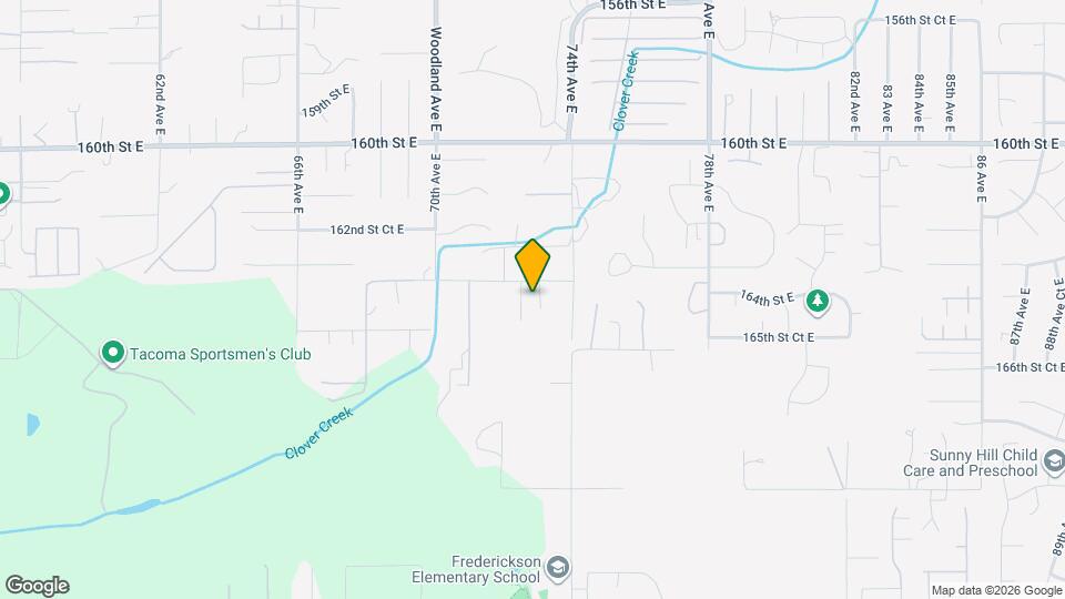 16413 72nd Avenue Ct E Mapa y Detalles de la Ubicación