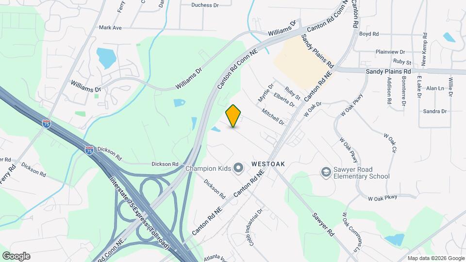 578 Oakhurst Dr Map and Location Details