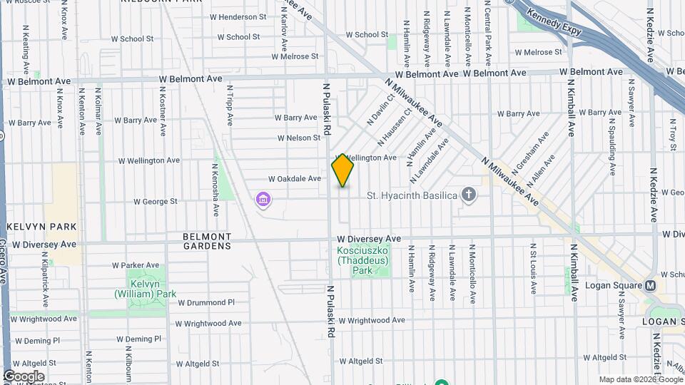 2906 N Harding Ave Map and Location Details