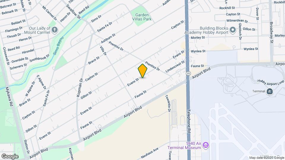 7238 Evans St Map and Location Details