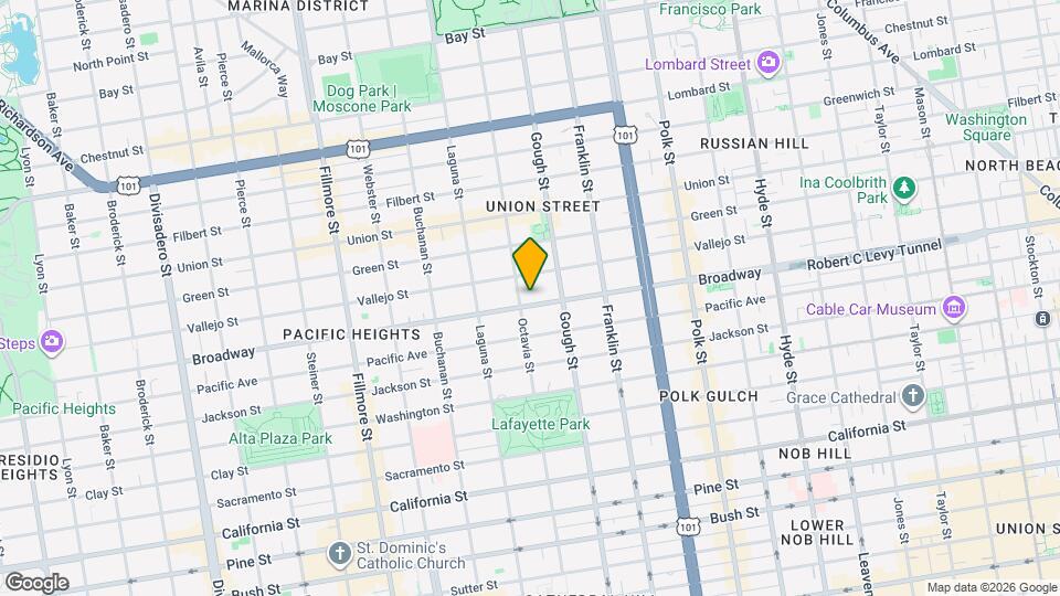 Pacific Heights Map and Location Details