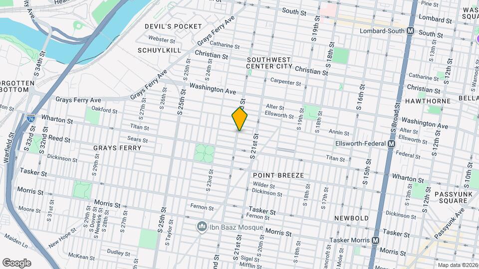 1233 S 22nd St Map and Location Details