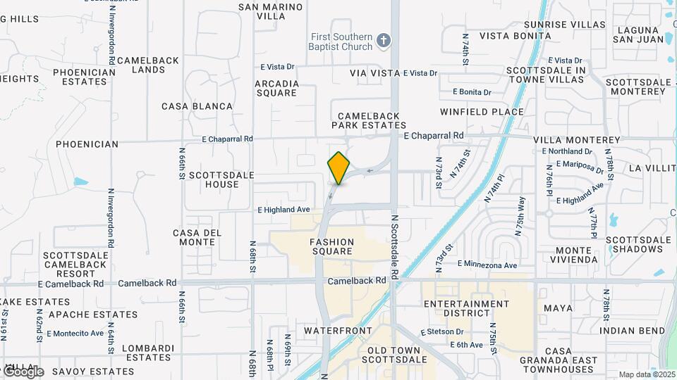 7117 E Rancho Vista Dr Map and Location Details