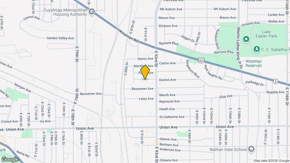 9018 Easton Ave Mapa y Detalles de la Ubicación