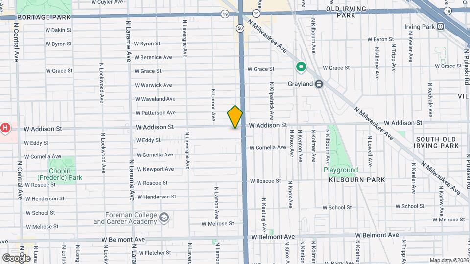 4819 W Addison St Map and Location Details