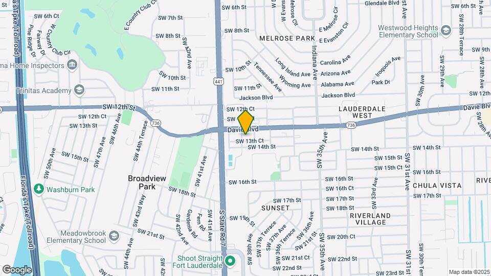 3813-3821 SW 13th Ct Map and Location Details