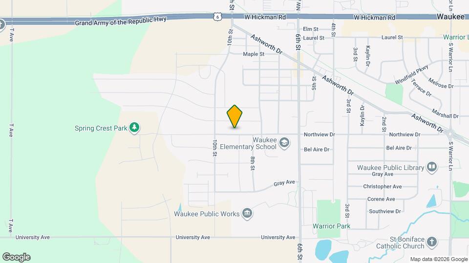885 Northview Dr Map and Location Details