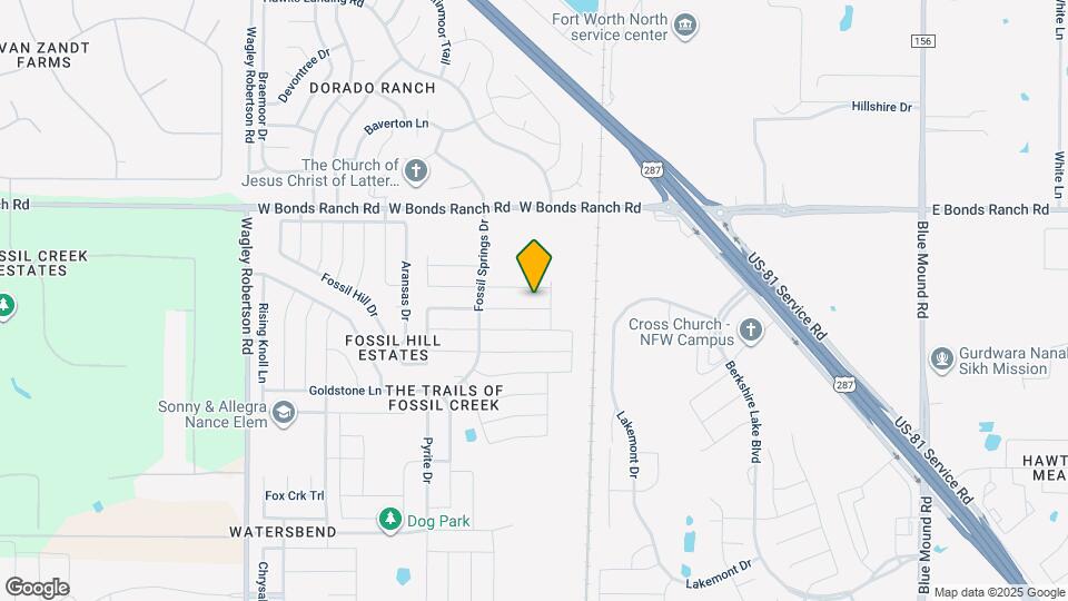 312 Lead Creek Dr Map and Location Details