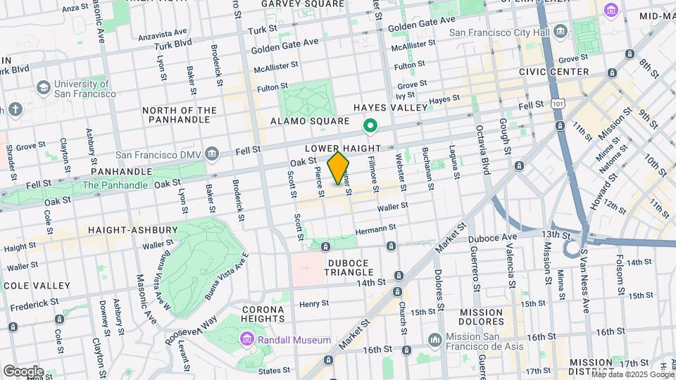 614 Haight St Mapa y Detalles de la Ubicación
