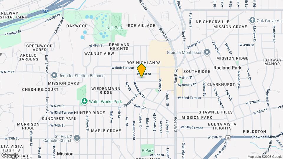 5100 W 51st Terrace Map and Location Details