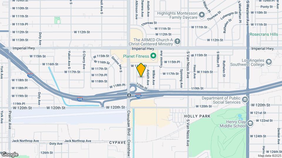 11723 Chanera Ave Map and Location Details