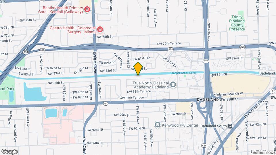 8281 SW 84th Terrace Map and Location Details