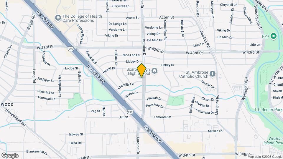 5502 Chantilly Ln Map and Location Details
