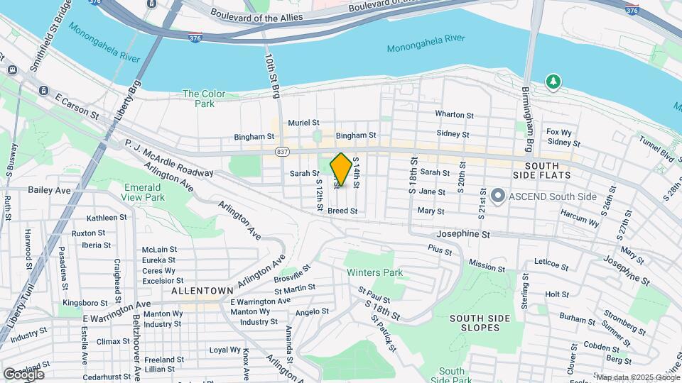 107 S 13th St Map and Location Details