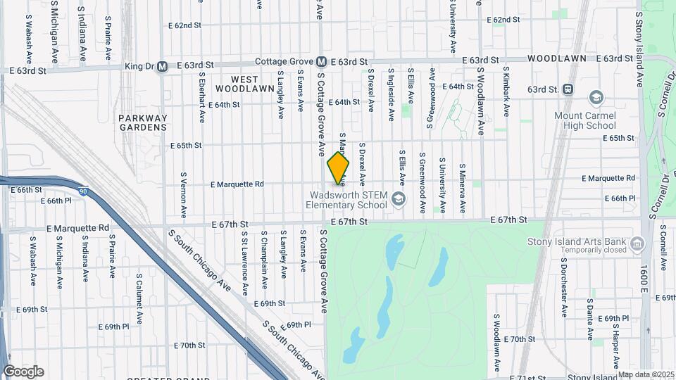 6608 S Maryland Ave Mapa y Detalles de la Ubicación
