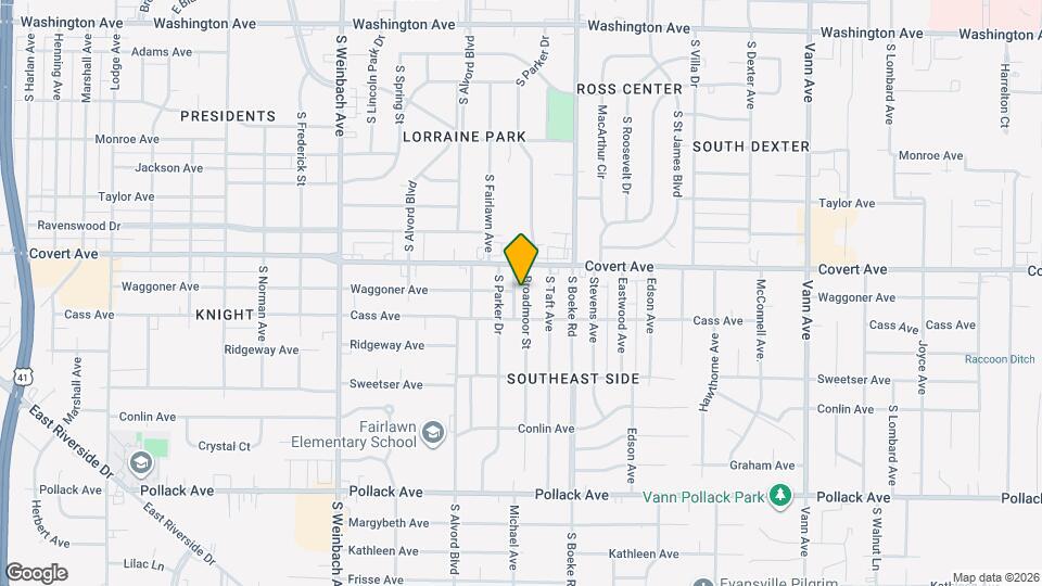 1641 Broadmoor St Mapa y Detalles de la Ubicación