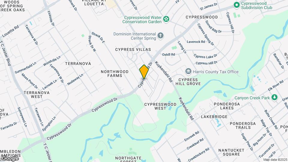 Cypresswood Map and Location Details