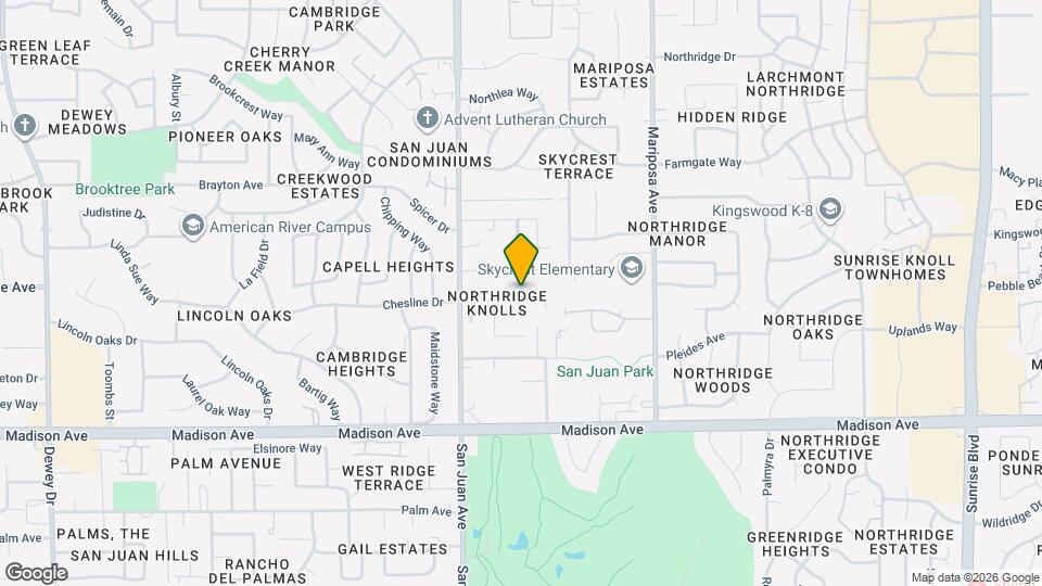 7441 Willowcreek Dr Map and Location Details