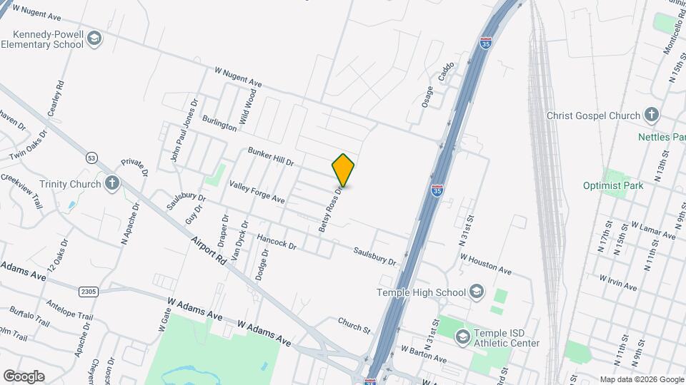 909 Betsy Ross Dr Map and Location Details