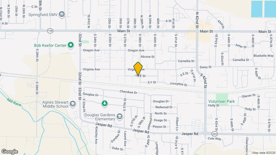 628 S 38th St Map and Location Details