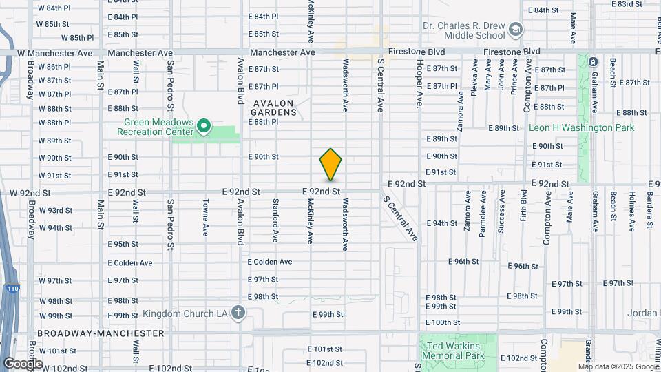 833 E 92nd St, Unit #4 Map and Location Details