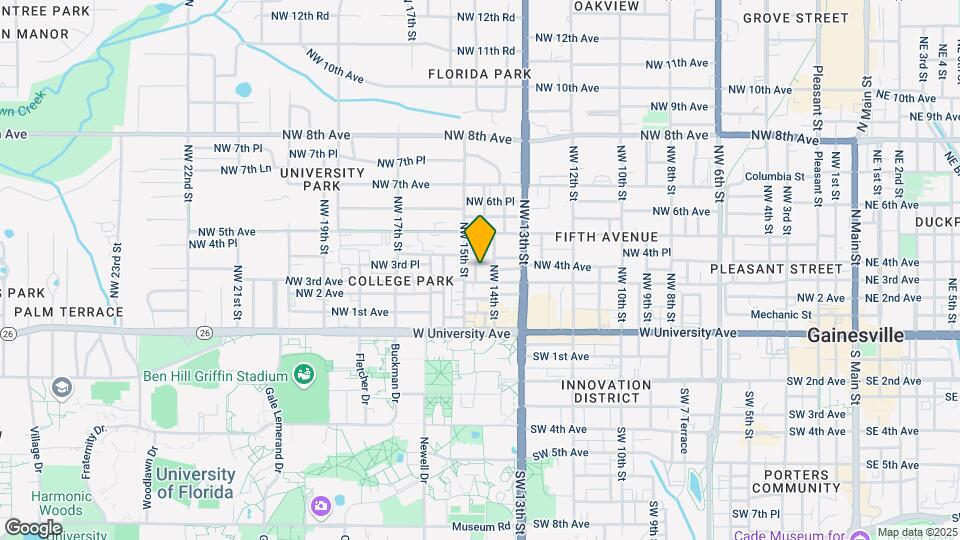 1418 NW 3rd Ave Map and Location Details