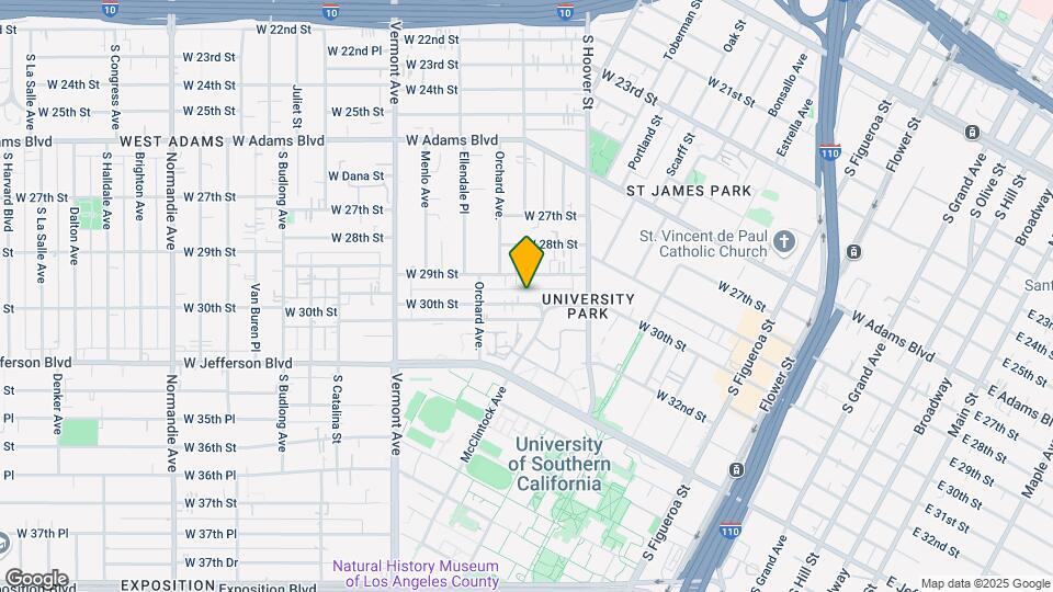 1089-1091 W 30th St Mapa y Detalles de la Ubicación