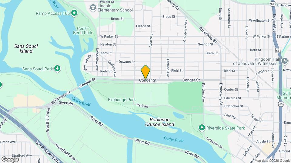 919 Conger St Map and Location Details