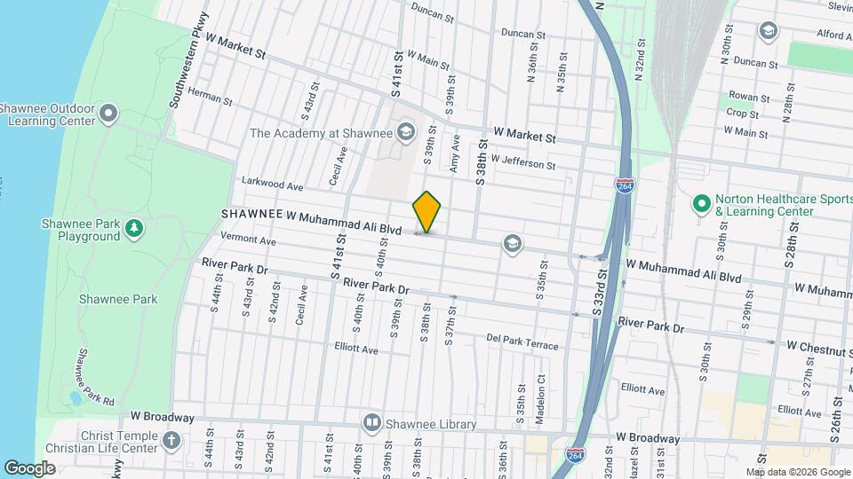 3840 W Muhammad Ali Blvd Map and Location Details