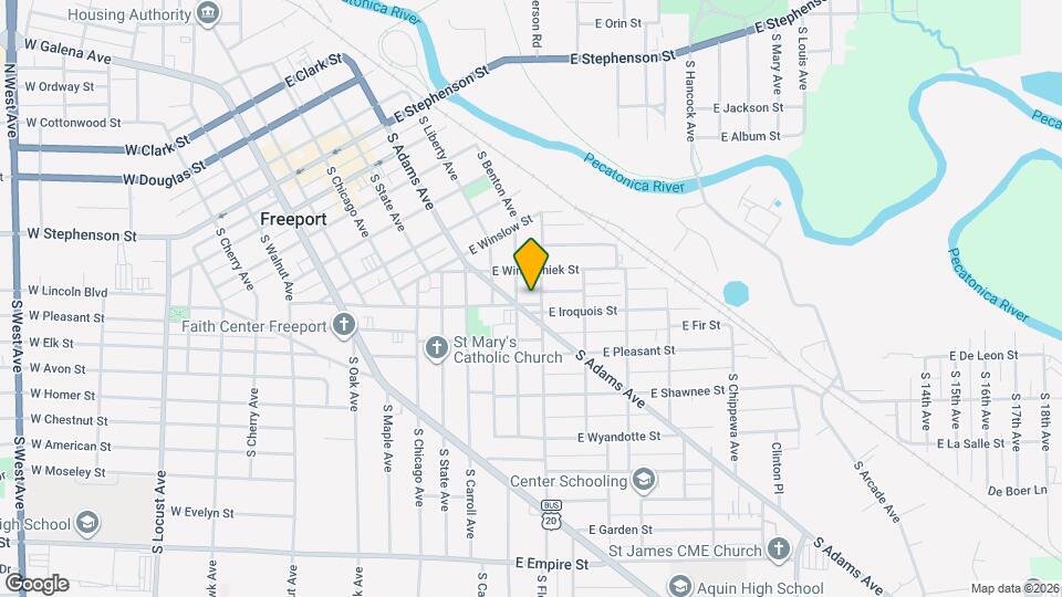 408 E Iroquois St Mapa y Detalles de la Ubicación
