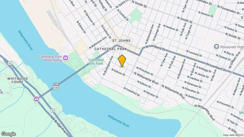 8332 N Willamette Blvd Map and Location Details
