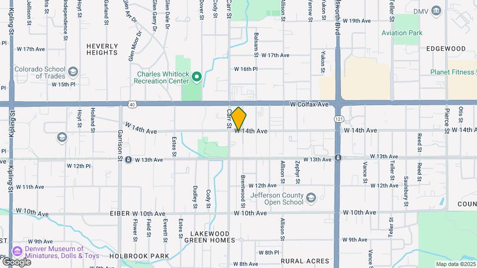 8300 W 14th Ave Mapa y Detalles de la Ubicación