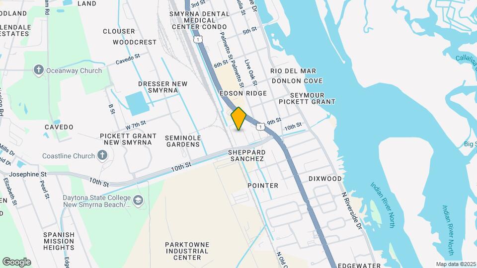 New Smyrna Beach Apartments Map and Location Details