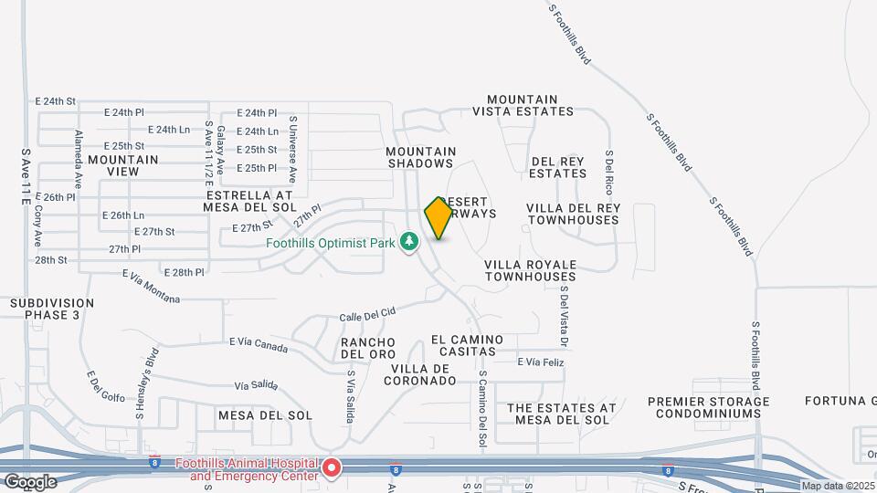 10431 Av la Primera Map and Location Details