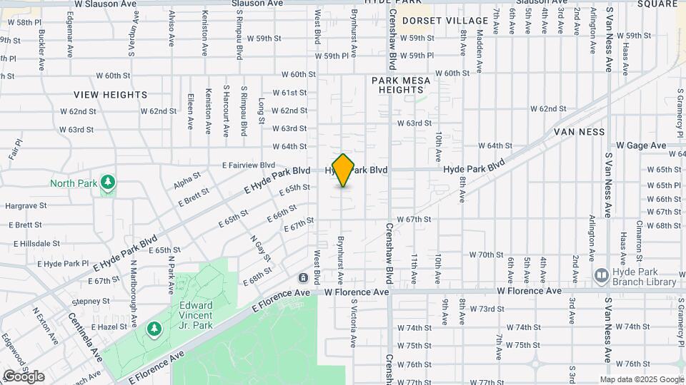 6536 Brynhurst Ave Map and Location Details