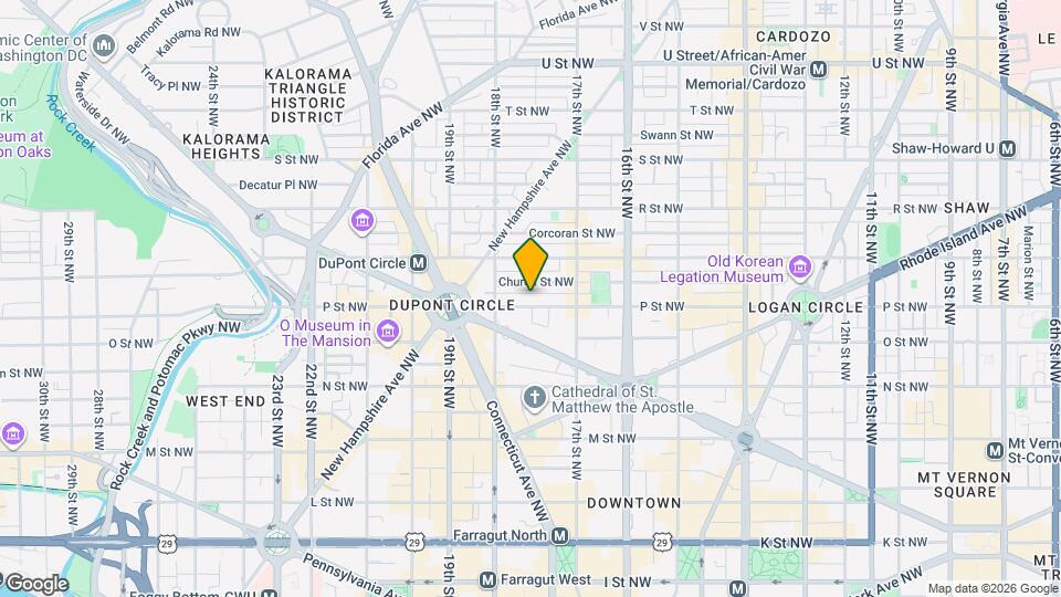 1737 P St NW Mapa y Detalles de la Ubicación