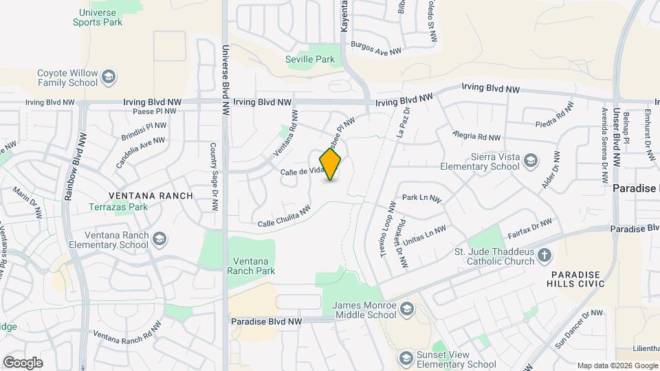 10216 Calle Maravilla Ct NW Map and Location Details