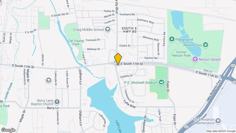 1117 E South 11th St Map and Location Details