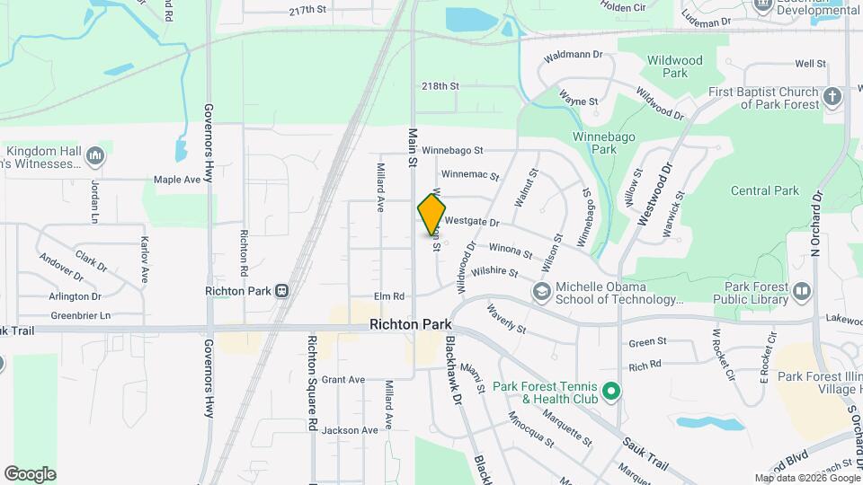 206 Washington St Map and Location Details