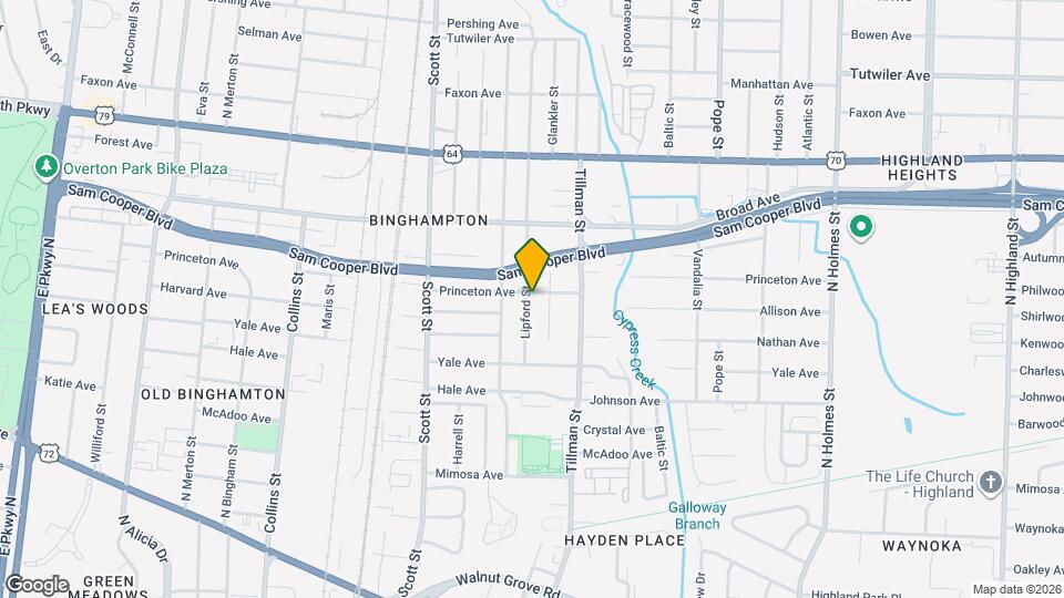464 Lipford St Map and Location Details