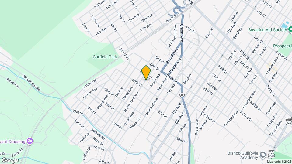 2517 W Chestnut Ave Map and Location Details