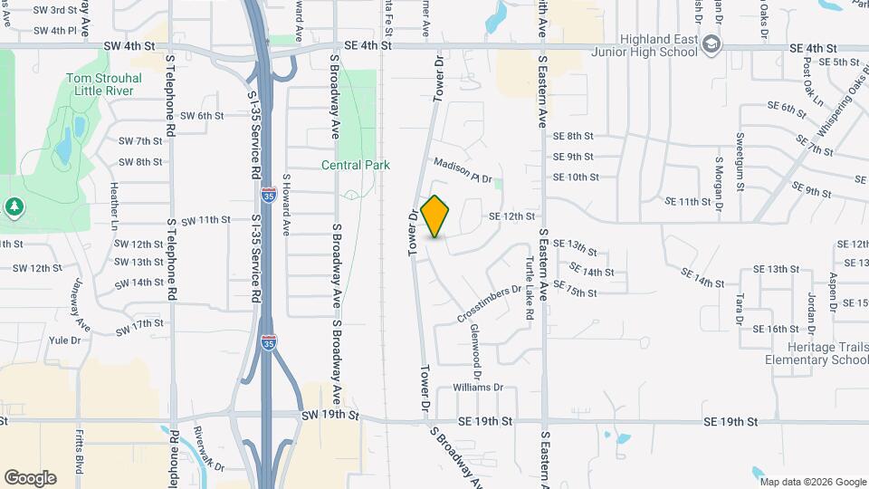 1210 Glenwood Dr Map and Location Details