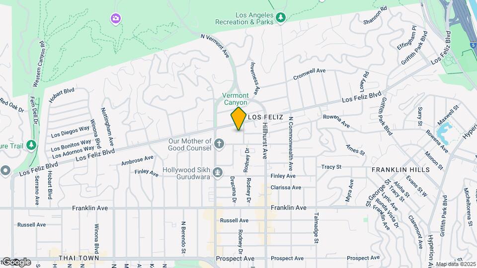 2123 Rodney Drive Mapa y Detalles de la Ubicación