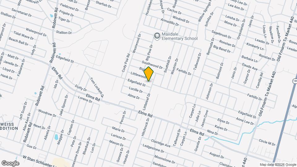 2603 Edgefield St Map and Location Details